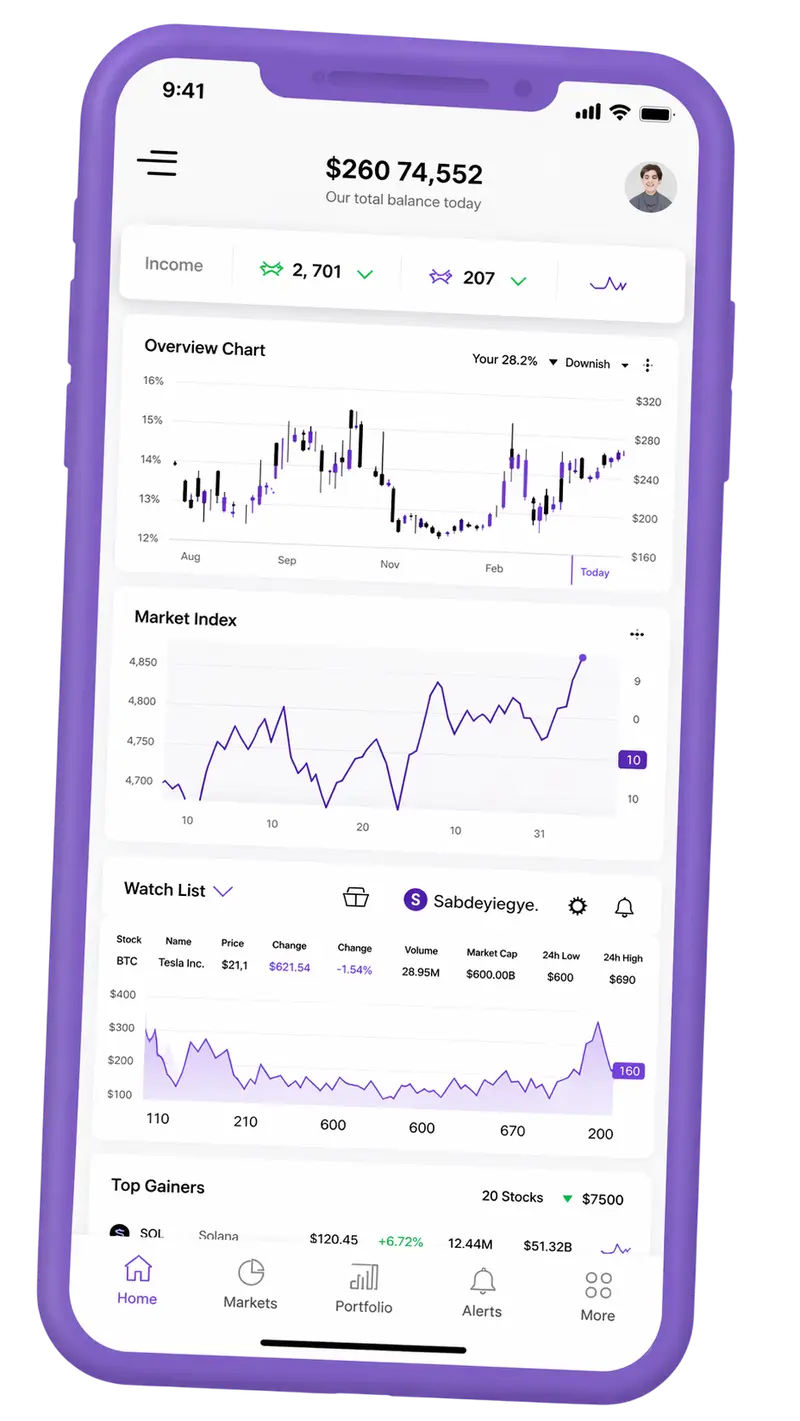 Venturo Fondaria — plataforma de trading en móvil
